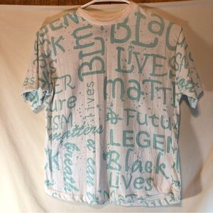 Black Lacquer woman’s white/blue Black Lives Matter short sleeve tee 10